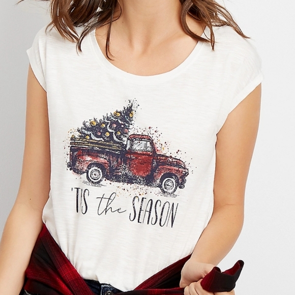 Maurices Tops - Tis The Season Truck Graphic Tee